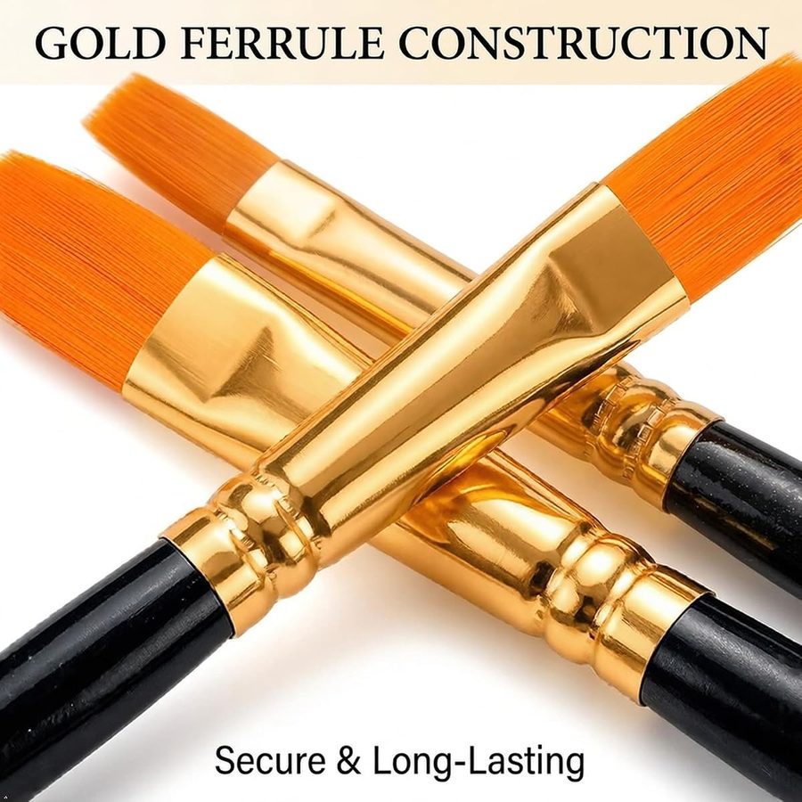Soucolor Pointed Tip Paint Brushes, 20 Pieces in 10 Sizes — view 2